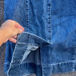 Vintage Spiegel Denim button up maxi skirt Large Blue Photo 7