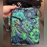 Vera Bradley Floral Crossbody Bag in Blue and Green. . Photo 0
