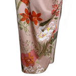 Lulus  Dress Womens Large Pink Floral Satin Cowl Neck Slip Maxi Formal Gown Photo 5