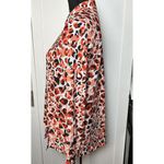 Jones New York  Leopard Print V-Neck Long Sleeve Top Womens Size‎ Small Photo 11