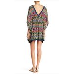 Nanette Lepore Caftan Womens Large Multicolor Boho Print Swim Coverup Photo 2