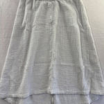 J. Jill Womens Petite Seersucker Skirt Size PS 100% Cotton Elastic Waist Made In White Photo 0