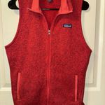 Patagonia Women’s Better Sweater Fleece Vest Red Sz M Full Zip Pockets Outdoor Photo 0