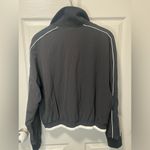 Athleta  Brooklyn Track Women’s size S Sports Jacket Coat Black White Full Zip Photo 4