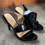 Andrew Geller  Black Theola Heels SIZE 8 Photo 0