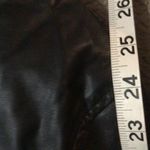 Rocawear  black imitation leather jacket string of chains on back and pockets med Photo 6