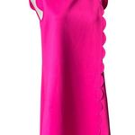 Ted Baker London Fresh Start Swing Mini Dress Pink Scalloped Hem, Sz US 6 Photo 3