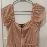Forever 21 Pink Lace Corset Top  Photo 0
