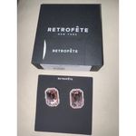 retrofete Hope Gemstone Earrings in Petal New Womens Pink Crystal Jewlery Photo 2