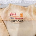 Longevity Hangzhou China. Women Light gold robe. 100% Silk. Size : M Yellow Size M Photo 2