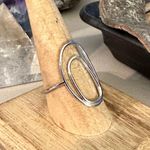 Sterling Silver Artsy Geometric  Ring Sizes 7,9, Photo 1