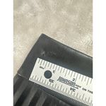 ZARA Pleated Mini Skirt Women's XS Black Vegan Leather Button Accent Photo 10