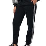 Diane Von Furstenberg  x Skechers Joggers Womens XS Black Fleece Sweatpants Cozy Photo 0