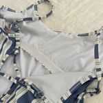 BEACH BABE AUSTRALIA Striped White & Blue One Piece Swimsuit Size 8 Photo 3