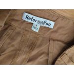 Reformation RTR Sz 6 Brown Mason Pleated Wide Leg High Waist Trouser Pants Photo 7