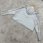 Nike Dri-Fit Yoga Luxe Cropped Hoodie Pullover Oversized Soft Knit in Gray L Photo 8