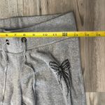 Jenni Gray Track Pants & Hoodie Set with black rhinestones bow velour Size M Photo 5