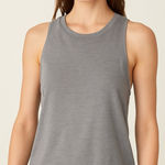 Victoria Sport Gray Open Cross Back Muscle Tank Top Size M Soft Lightweight Gym Photo 0