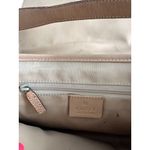 Gucci  Vintage Jackie Tan Leather Cloth Shoulder Bag Photo 10