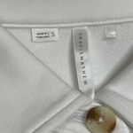 Travis Mathew Cloud Fleece Shacket Women's Size Small White Cotton Blend Relaxed Photo 5