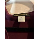 Essentials A.B.S V Neck Plum XL Midi Casual Dress Photo 4