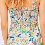 Urban Outfitters Robin Lace Up Pink Fruit Ruffle Mini Dress Size XS Y2k COTTON Photo 1