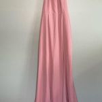 BHLDN  Montreal Crepe Dusty Pink High Neck Maxi Bridesmaids Dress SZ 6 Photo 1