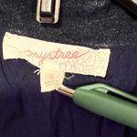 Mystree  Plaid Blazer Jacket Velvet Collar green preppy Gold Button Tweed Size S Photo 4