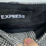 EXPRESS  plaid grey and black dress pants trousers size 0R skinny mid rise Photo 3