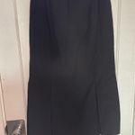Harvé Benard Long Wool Black Pleated Skirt Photo 5