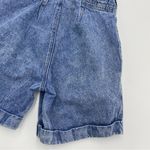 Vintage Denim Shorts High Waisted Juniors Embellished Waistband Cuffs Acid Wash Blue Size undefined Photo 7