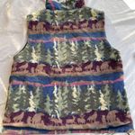 Northern Reflections Vintage  Fleece Women’s Sz M Forest Wilderness Short Sleeve Photo 9