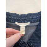 Eileen Fisher Woman's XS Frayed Denim Organic Cotton Shirt Dress Long Sleeve Photo 2