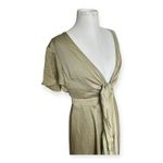 Billy J Sunny Daze Olive Green Tie Front Cutout Dress Size 14 Photo 6