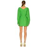 Nanushka Alyssa Dress in Green Womens Shirtdress Mini Photo 2