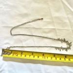 Silver tone rhinestone dainty choker necklace Photo 5