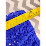 Covington  Woman 3X Royal Blue Crochet Lace Tunic Blouse Photo 1