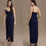 BHLDN NWT Lyra V-Neck Wrap Skirt Crepe Dress Photo 1