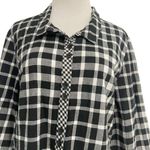 Habitat  Size Large  Top Blouse Plaid Button Down Collared Art to Wear Photo 1