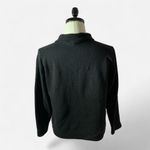 Karen Scott  Sport Black Long‎ Sleeve Top with Striped Collar Women's Photo 1