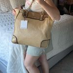Calvin Klein rafia straw purse Photo 6