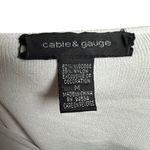 Cable & Gauge White Ring Cutout Stretch Knit Top M | Y2K Minimalist Clean Girl Photo 5