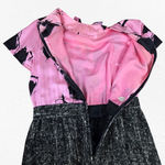 1950s Vintage Black Pink Retro Tweed Mid Photo 5