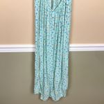Aeropostale NWT  Women’s Mint Green Floral Tank Leg Slit Open Back Midi Dress Photo 7