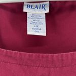 Blair  Burgundy Midi overall Dress jumper embroidered birdhouse L cottage Photo 3