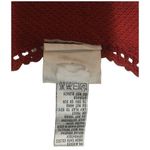 Napa Valley Womens S Knit Embroidered Crochet Button Vest Granny Cottagecore Red Photo 7