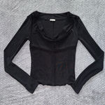 Free People  Women's Running Late Long Sleeve Soft Jersey Size Small Photo 0