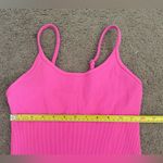 Hot Pink Bodycon Ribbed Romper Photo 9