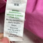 Aerie pink shorts size Medium paper bag high waisted ruffle hem lightweight Photo 7