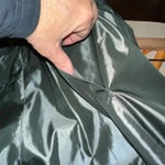 EXPRESS Vintage Sateen Long Formal Skirt, Size 11/12, Gray Photo 5